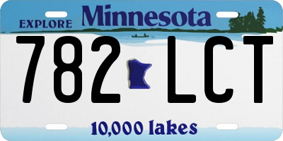 MN license plate 782LCT
