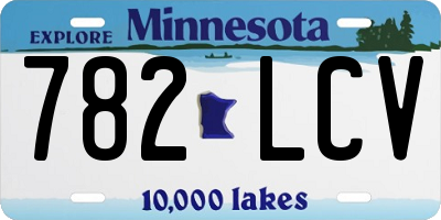 MN license plate 782LCV