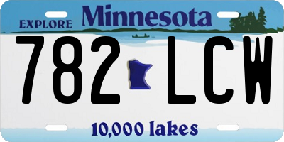 MN license plate 782LCW