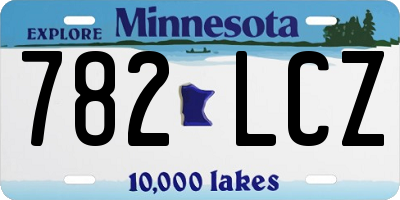 MN license plate 782LCZ