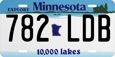 MN license plate 782LDB