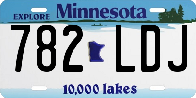 MN license plate 782LDJ