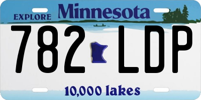 MN license plate 782LDP