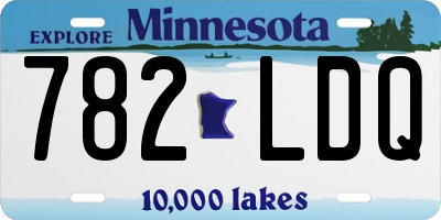 MN license plate 782LDQ