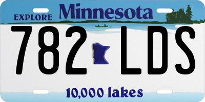 MN license plate 782LDS