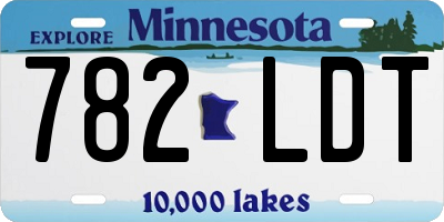 MN license plate 782LDT