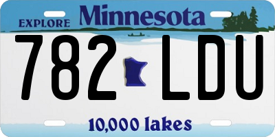 MN license plate 782LDU