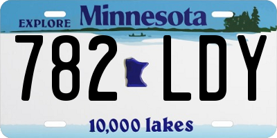 MN license plate 782LDY