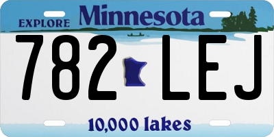 MN license plate 782LEJ