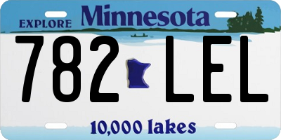 MN license plate 782LEL