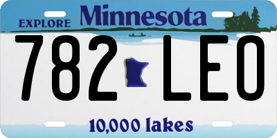 MN license plate 782LEO