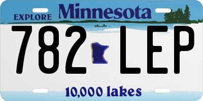 MN license plate 782LEP