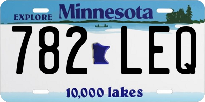 MN license plate 782LEQ