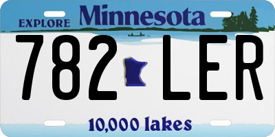 MN license plate 782LER