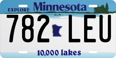 MN license plate 782LEU
