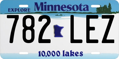 MN license plate 782LEZ