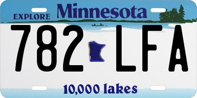 MN license plate 782LFA