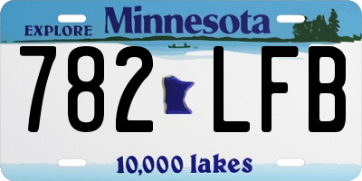 MN license plate 782LFB