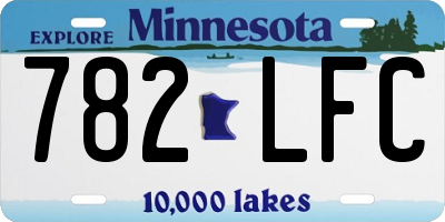 MN license plate 782LFC