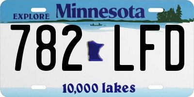 MN license plate 782LFD