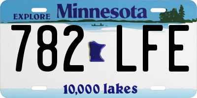 MN license plate 782LFE