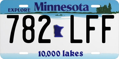 MN license plate 782LFF