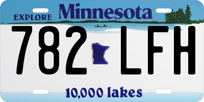 MN license plate 782LFH