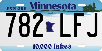 MN license plate 782LFJ