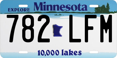 MN license plate 782LFM