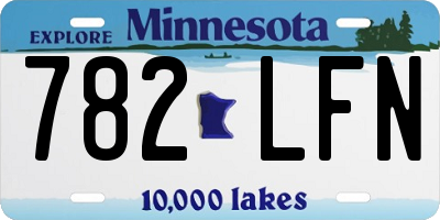 MN license plate 782LFN