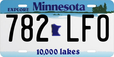 MN license plate 782LFO