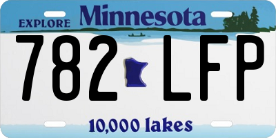 MN license plate 782LFP