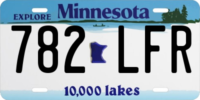 MN license plate 782LFR