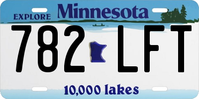 MN license plate 782LFT