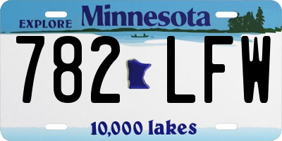 MN license plate 782LFW