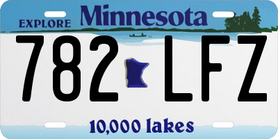 MN license plate 782LFZ