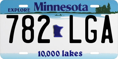 MN license plate 782LGA
