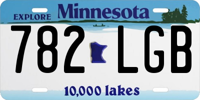 MN license plate 782LGB