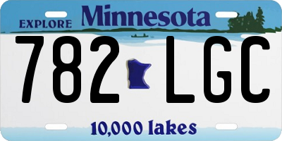 MN license plate 782LGC