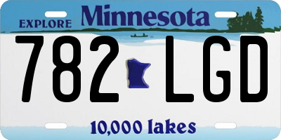 MN license plate 782LGD