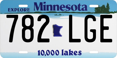 MN license plate 782LGE