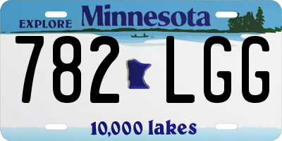 MN license plate 782LGG