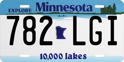 MN license plate 782LGI