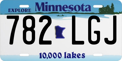 MN license plate 782LGJ