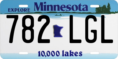 MN license plate 782LGL