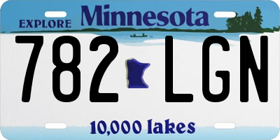 MN license plate 782LGN