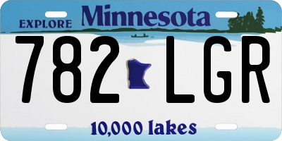 MN license plate 782LGR