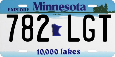 MN license plate 782LGT