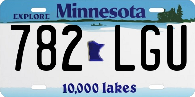 MN license plate 782LGU