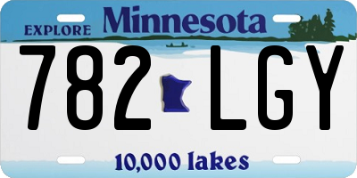 MN license plate 782LGY